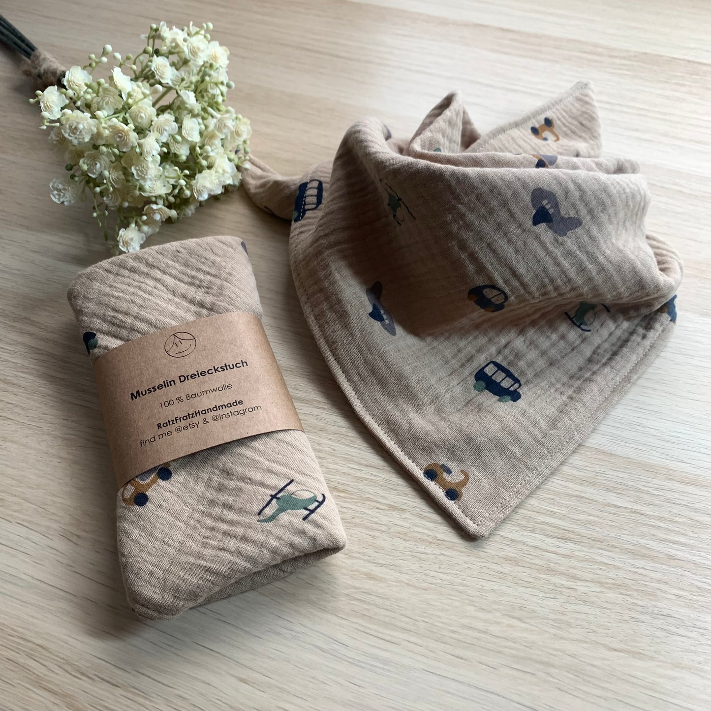 Dreieckstuch "Fahrzeuge"