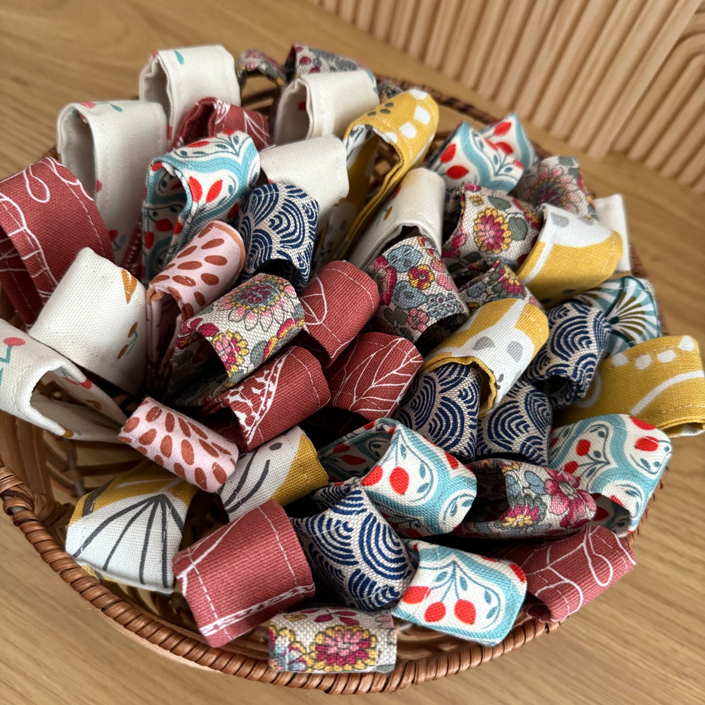 Schlüsselanhänger | kurzes Schlüsselband aus Stoff