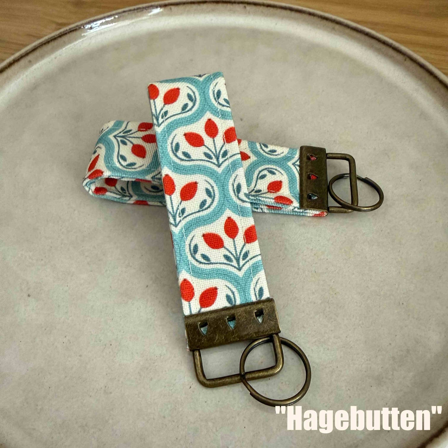 Schlüsselanhänger | kurzes Schlüsselband aus Stoff