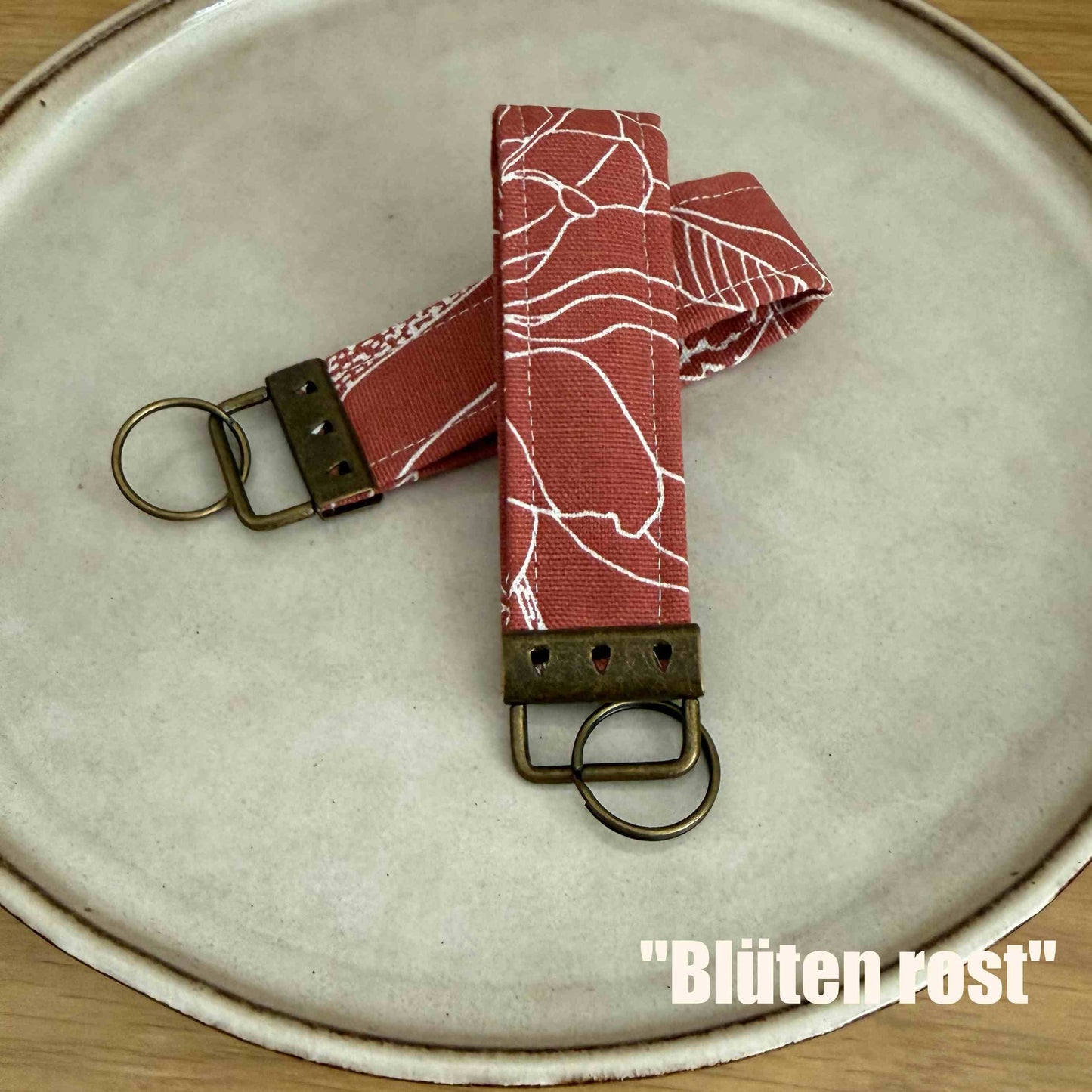 Schlüsselanhänger | kurzes Schlüsselband aus Stoff