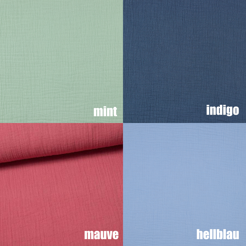 Musselintuch mit Namen - personalisiert